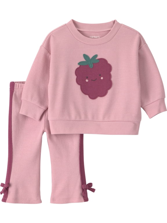 Baby Girl Outfit Set, 2-Piece, Sizes 0/3-24 Months
