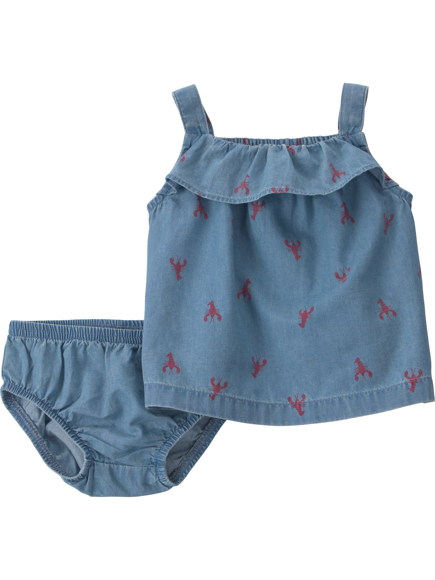 Carter's Child of Mine Patriotic Baby Girl Outfit Set, 2-Piece, Sizes 0/3-24 Months