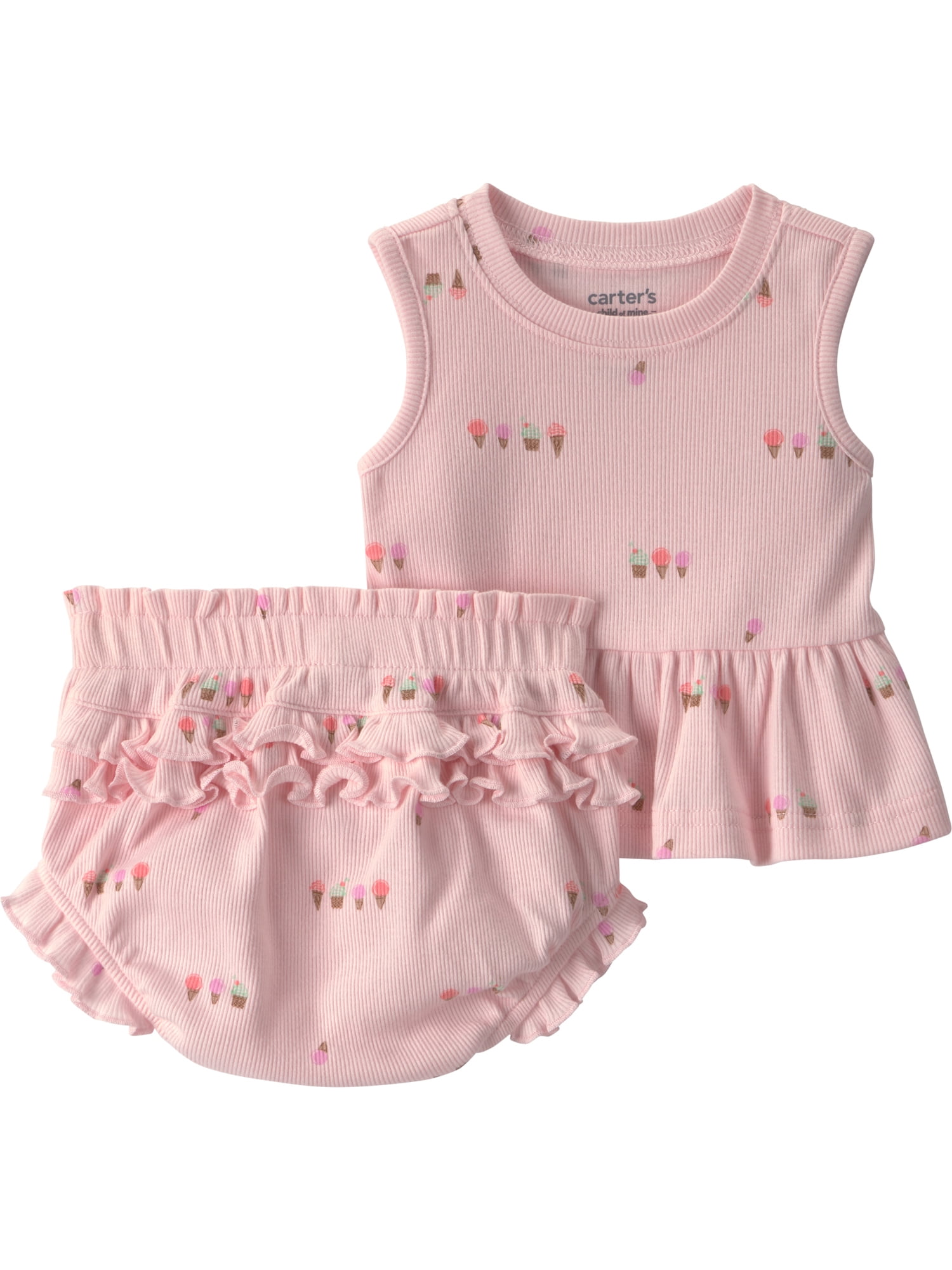 Carter's Child of Mine Baby Girl Outfit Set, 2-Piece, Sizes 0/3-24 Months