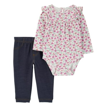Carter's Child of Mine Baby Girl Outfit Set, 2-Piece, Sizes 0/3-24 Months