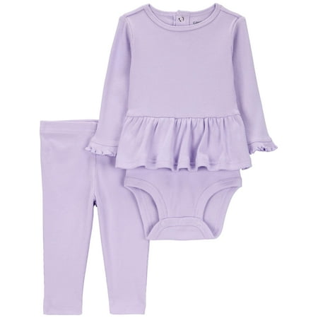 Carter's Child of Mine Baby Girl Outfit Set, 2-Piece, Sizes 0/3-24 Months
