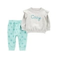 thumbnail image 1 of Carter's Child of Mine Baby Girl Outfit Set, 2-Piece, Sizes 0/3-24 Months, 1 of 5