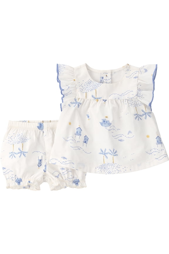Baby Girl Outfit Set, 2-Piece, Sizes 0/3-24 Months