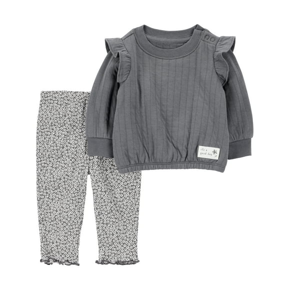 Carter's Child of Mine Baby Girl Outfit Set, 2-Piece, Sizes 0/3-24 Months