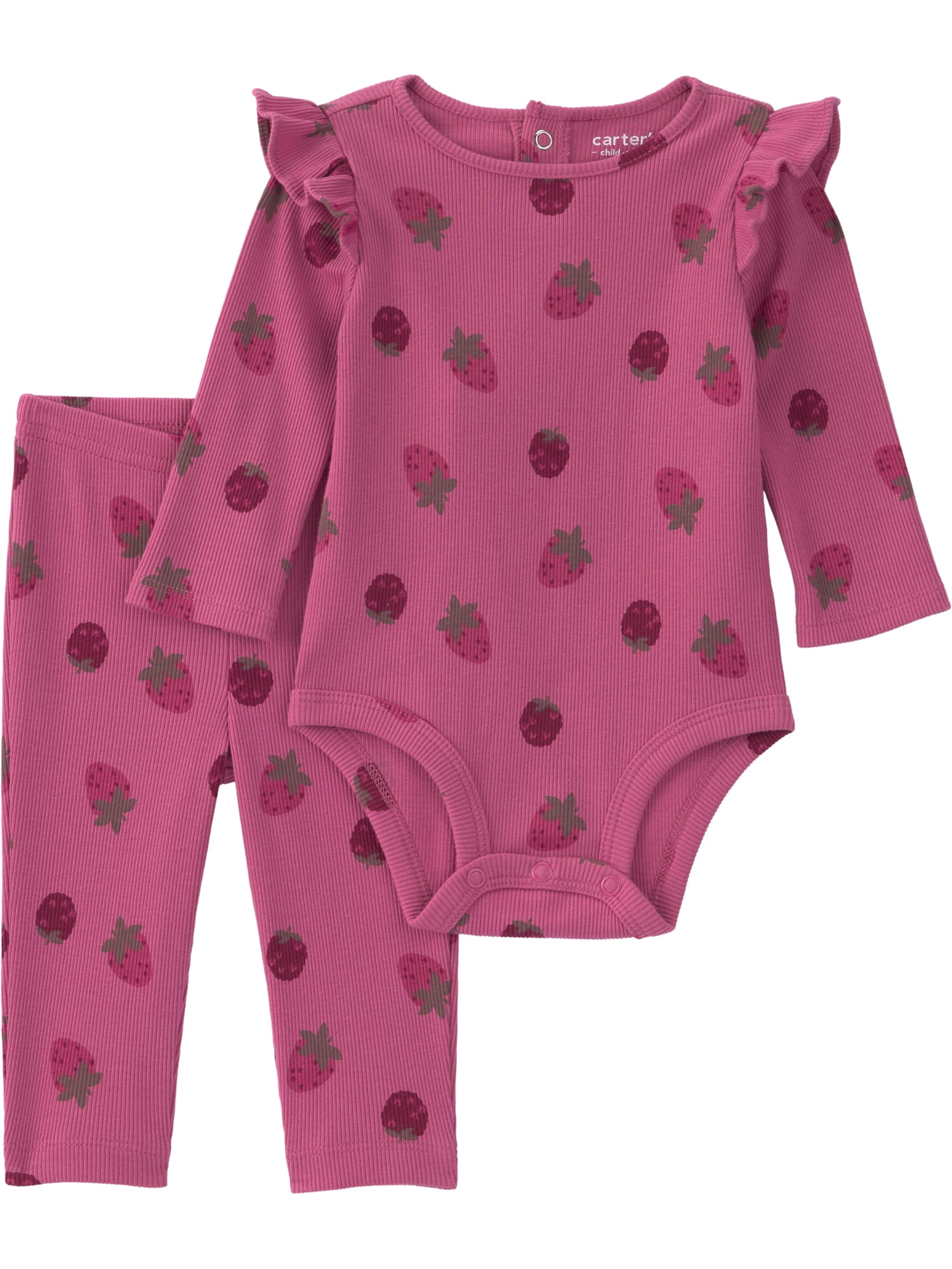 Carter's Child of Mine Baby Girl Outfit Set, 2-Piece, Sizes 0/3-24 Months