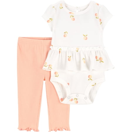 Carter's Child of Mine Baby Girl Outfit Set, 2-Piece, Sizes 0/3-24 Months