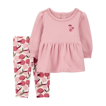 Carter's Child of Mine Baby Girl Outfit Set, 2-Piece, Sizes 0/3-24M