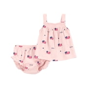 Baby Girl  Patriotic Outfit Set, 2-Piece, Sizes Preemie-12 Months