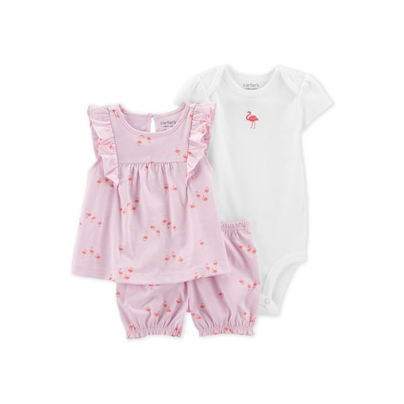 Carter's Child of Mine Baby Girl Outfit Set, 3-Piece, Sizes 0-24 Months