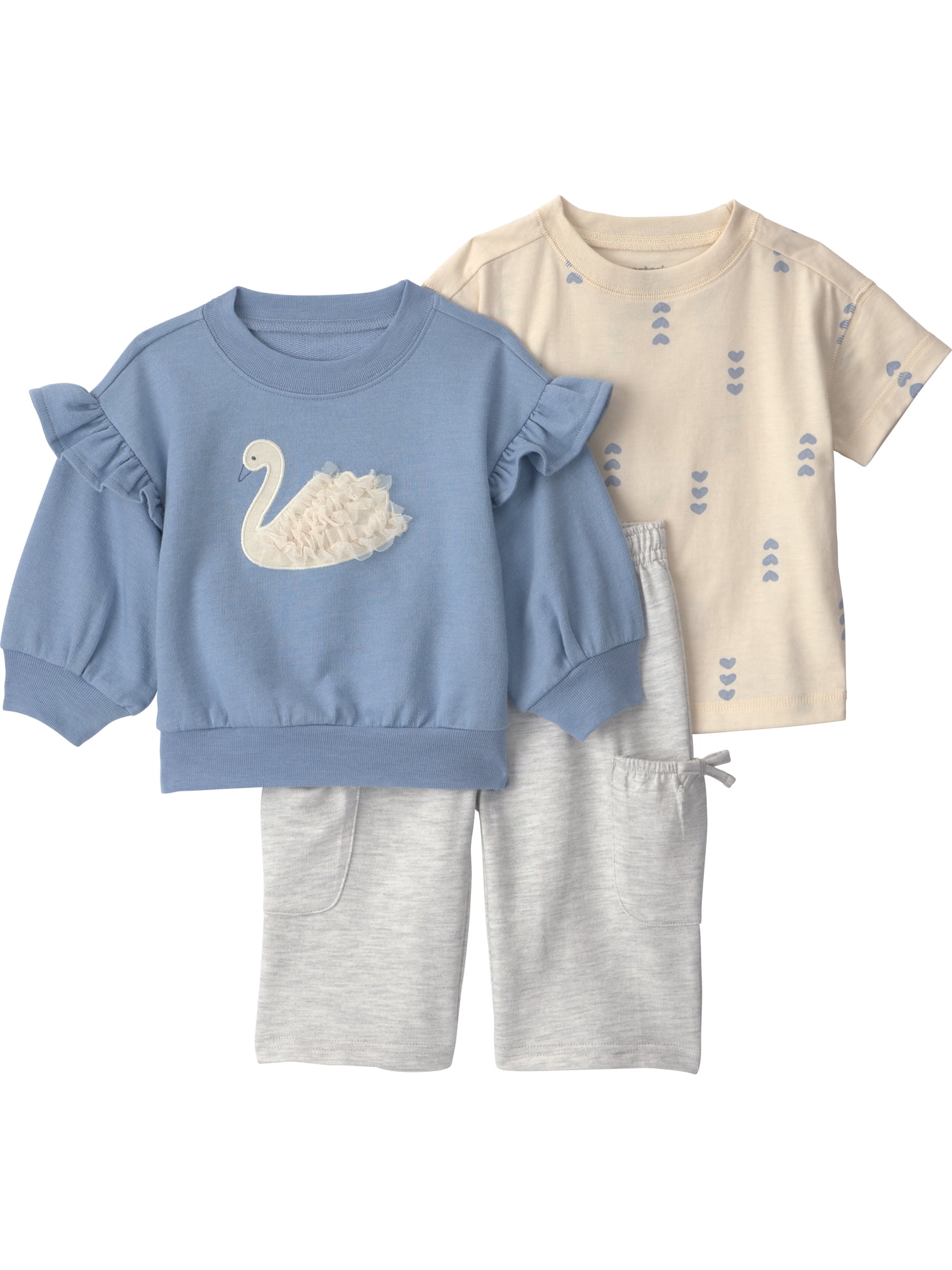 Carter's Child of Mine Baby Girl Outfit Set 3-Piece, Sizes 0/3-24 Months