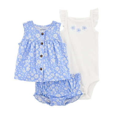 Carter's Child of Mine Baby Girl Outfit Set, 3-Piece, Sizes 0/3-24 Months