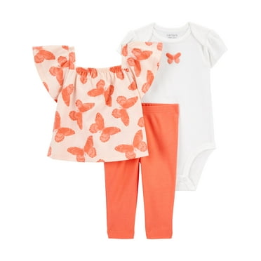 Carter's Child of Mine Baby Girl Outfit Set, 3-Piece, Sizes 0/3-24 Months