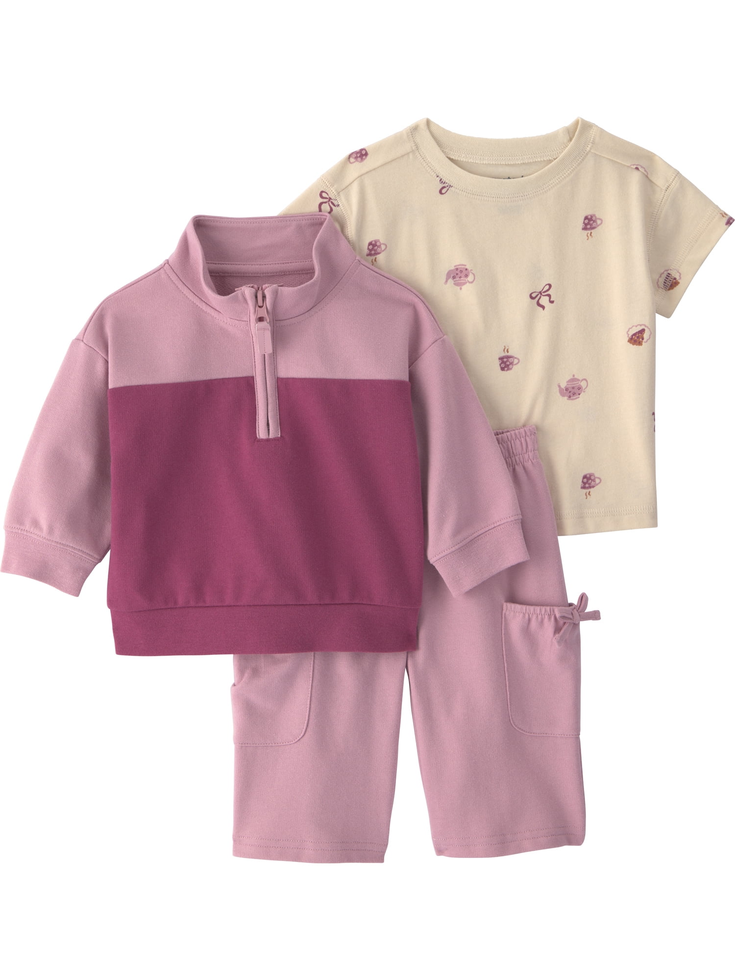 Carter's Child of Mine Baby Girl Outfit Set 3-Piece, Sizes 0/3-24 Months