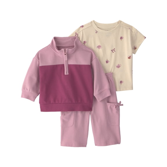 Carter's Child of Mine Baby Girl Outfit Set 3-Piece, Sizes 0/3-24 Months