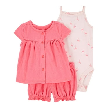 Carter's Child of Mine Baby Girl Outfit Set, 3-Piece, Sizes 0/3-24 Months