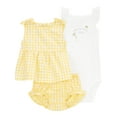 thumbnail image 1 of Carter's Child of Mine Baby Girl Outfit Set, 3-Piece, Sizes 0/3-24 Months, 1 of 8