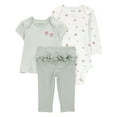 thumbnail image 1 of Carter's Child of Mine Baby and Toddler Girl Outfit Set, 3-Piece, Sizes 0/3-24 Months, 1 of 9