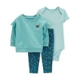 thumbnail image 1 of Carter's Child of Mine Baby Girl Outfit Set, 3-Piece, Sizes 0/3-24 Months, 1 of 6