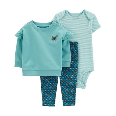 Carter's Child of Mine Baby Girl Outfit Set, 3-Piece, Sizes 0/3-24 Months