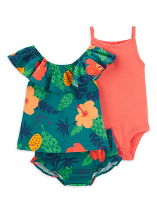 Carter's Baby Newborn Aloha Cutie Sleeveless 5-Pack Bodysuits - Pink,  Newborn
