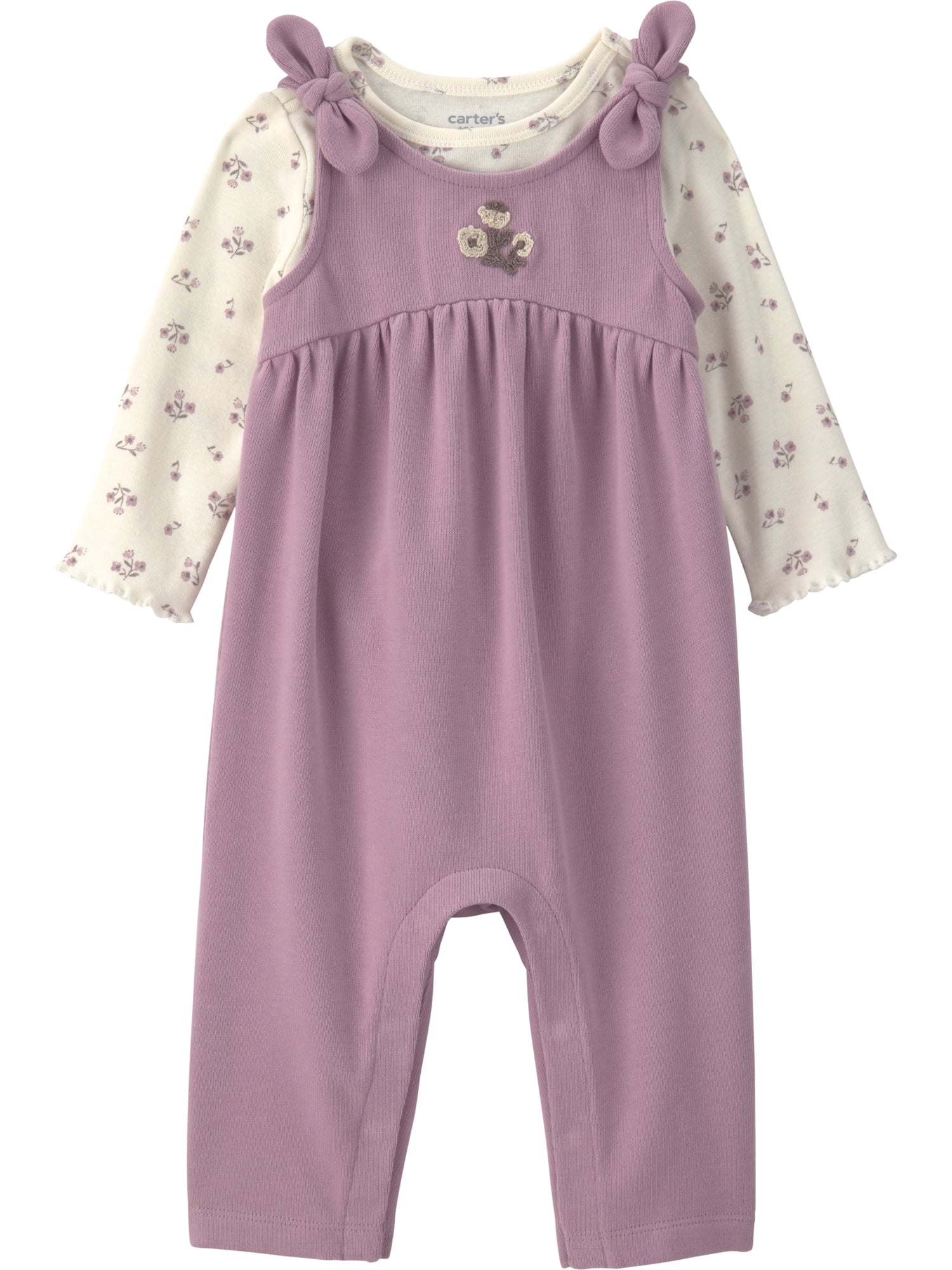 Carter's Child of Mine Baby Girl Overalls Jumper, 2-Piece, Sizes 0/3-24 Months