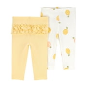 Carter's Child of Mine Baby Girl Pants, 2-Pack, Sizes Preemie-12 Months