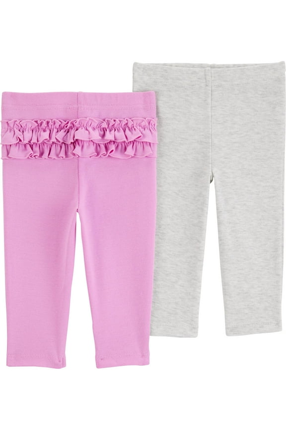 Baby Pants, 2-Pack, Sizes Preemie-12 Months