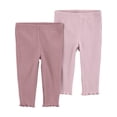 thumbnail image 1 of Carter's Child of Mine Baby Girl Pants, 2-Pack, Sizes Preemie-18 Months, 1 of 6