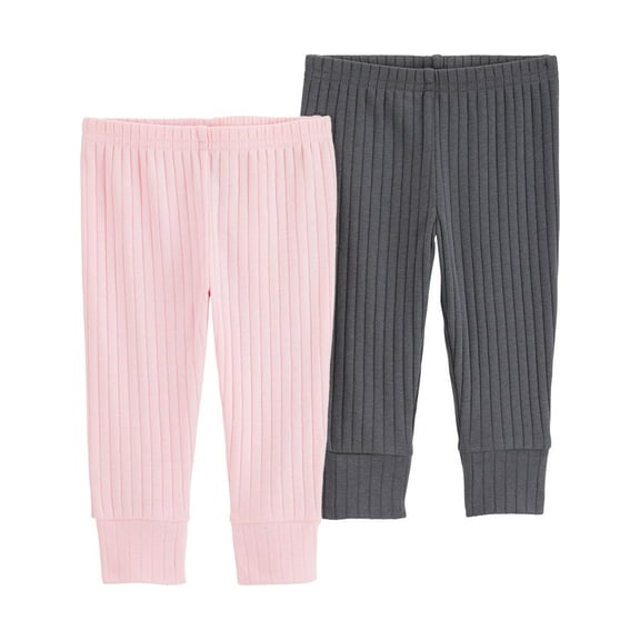 Carter's Child of Mine Baby Girl Pants, 2-Pack, Sizes Preemie-18 Months
