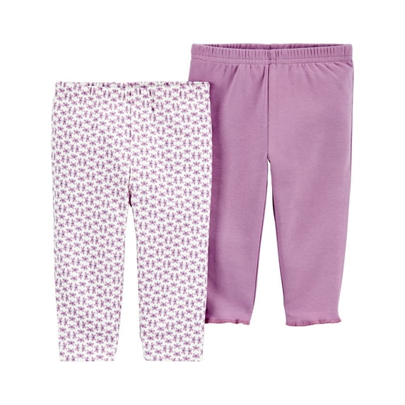 Carter's Child of Mine Baby Girl Pants, 2-Pack, Sizes Preemie-24 Months