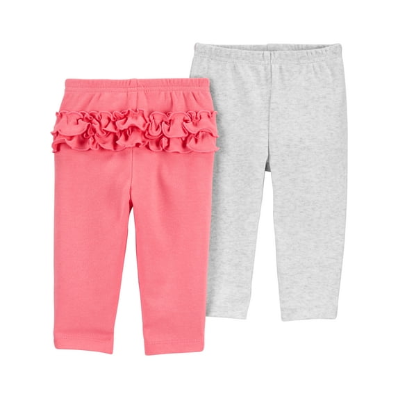Carter's Child of Mine Baby Girl Pants, 2-Pack, Sizes Preemie-24 Months