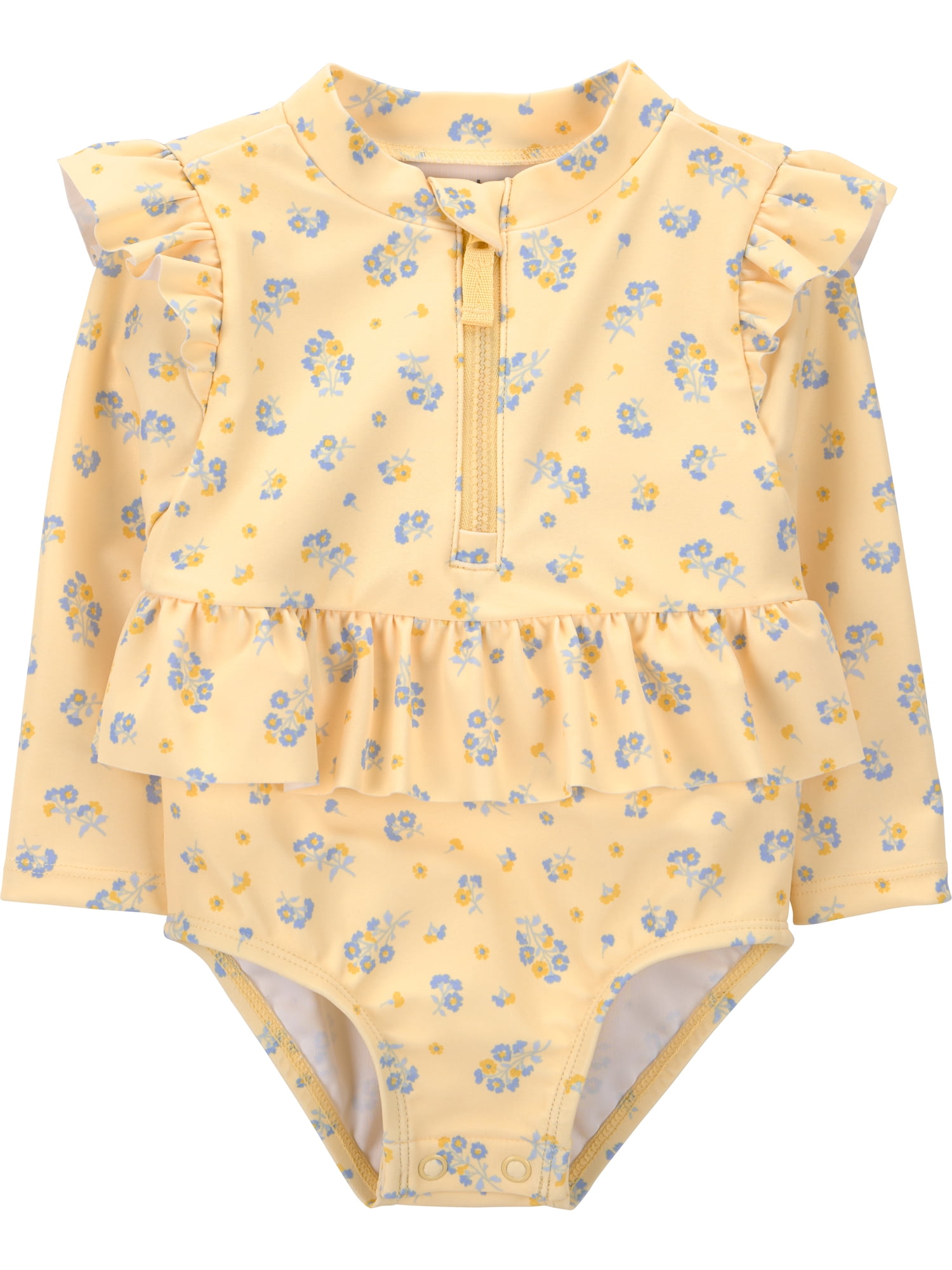 Carter's Child of Mine Baby Girl Rash Guard Swimsuit, One-Piece, Sizes 0/3-12 Months
