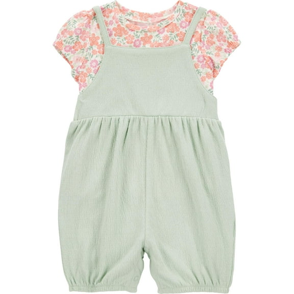 Carter's Child of Mine Baby Girl Romper, 2-Piece, Sizes 0/3-24 Months