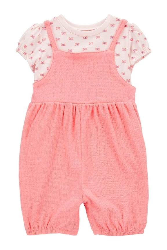 Baby Girl Romper, 2-Piece, Sizes 0/3-24 Months