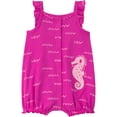 thumbnail image 1 of Carter's Child of Mine Baby Girl Romper, One-Piece, Sizes 0/3-24 Months, 1 of 5
