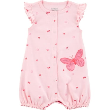 Carter's Child of Mine Baby Girl Romper, One-Piece, Sizes 0-3/24 Months