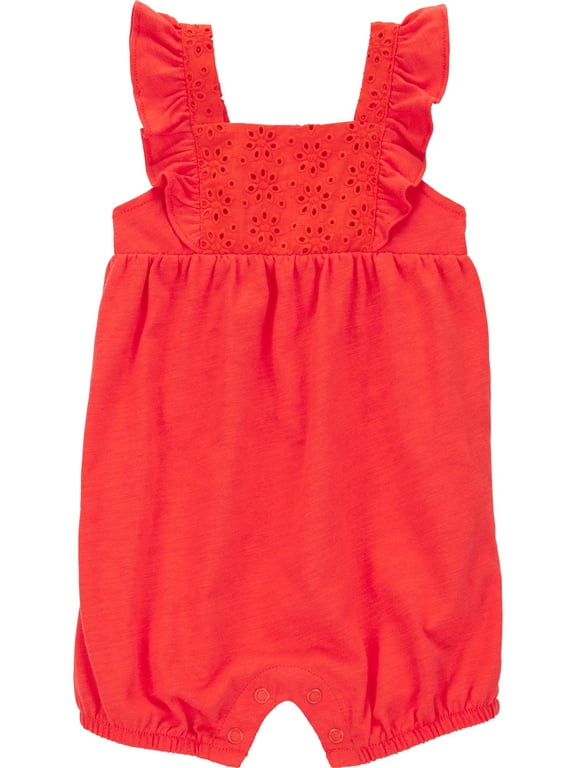 Baby Girl Romper, One-Piece, Sizes 0/3-24 Months