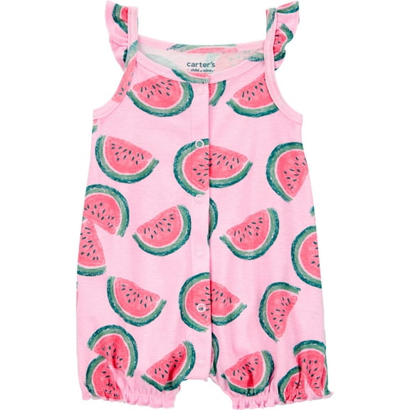 Carter's Child of Mine Baby Girl Romper, One-Piece, Sizes 0-3/24 Months