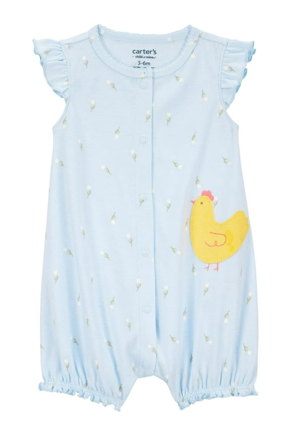 Baby Girl Romper, One-Piece, Sizes 0-3/24 Months