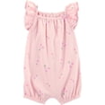 thumbnail image 1 of Carter's Child of Mine Baby Girl Romper Sizes 0/3-24 Months, 1 of 5