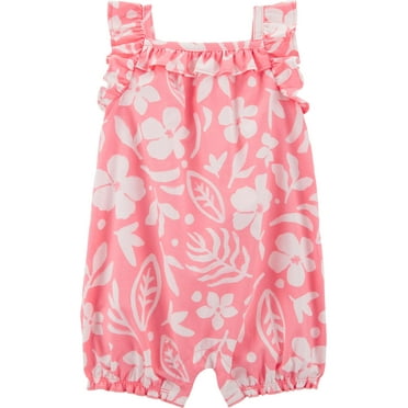 Carter's Child of Mine Baby Girl Romper, Sizes 0/3-24 Months