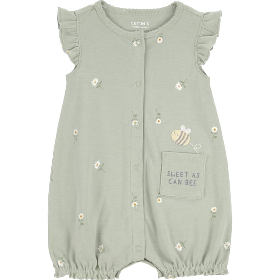Carter's Child of Mine Baby Girl Romper, Sizes 0/3-24 Months