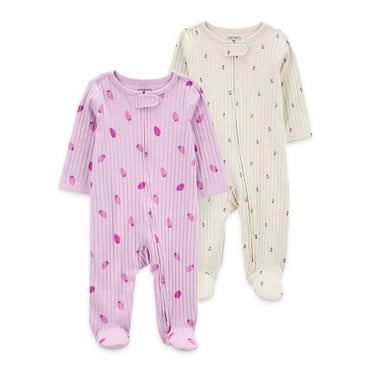 Carter's Child of Mine Baby Girl Sleep N Play, 2-Piece, Sizes Preemie-6/9 Months