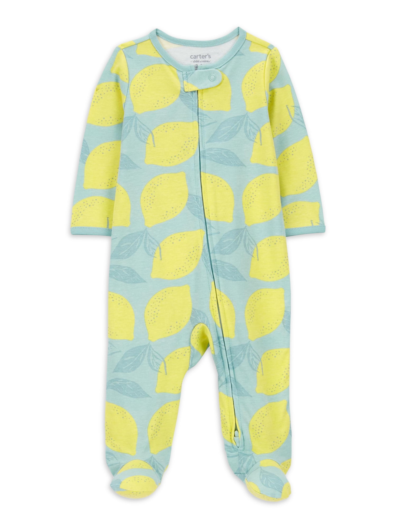 Carter s Child of Mine Baby Girl Sleep N Play One Piece Sizes Preemie 6 9 Months Walmart