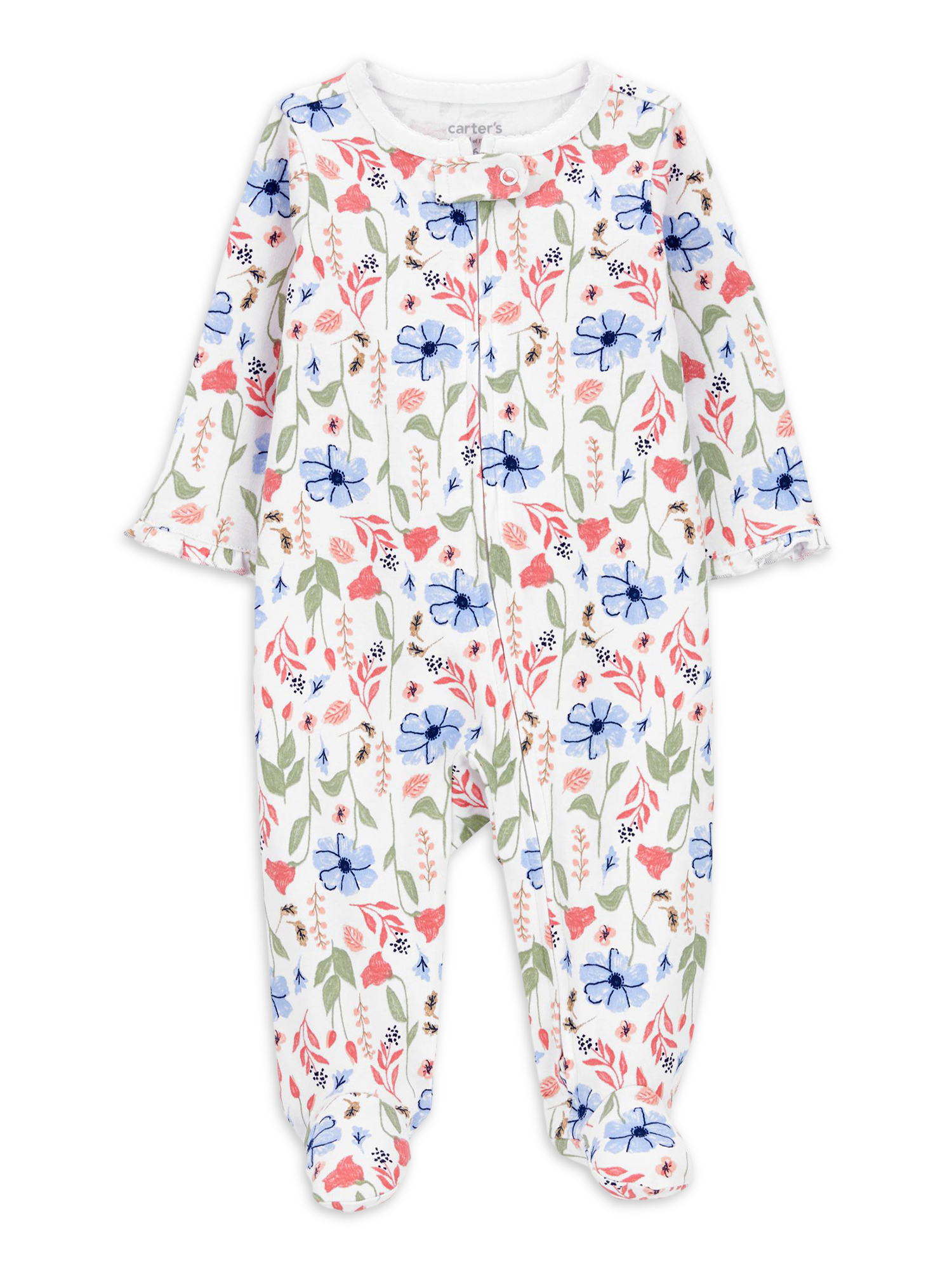 Carter's Child of Mine Baby Girl Sleep N Play, One-Piece, Sizes Preemie-6/9 Months - image 1 of 6