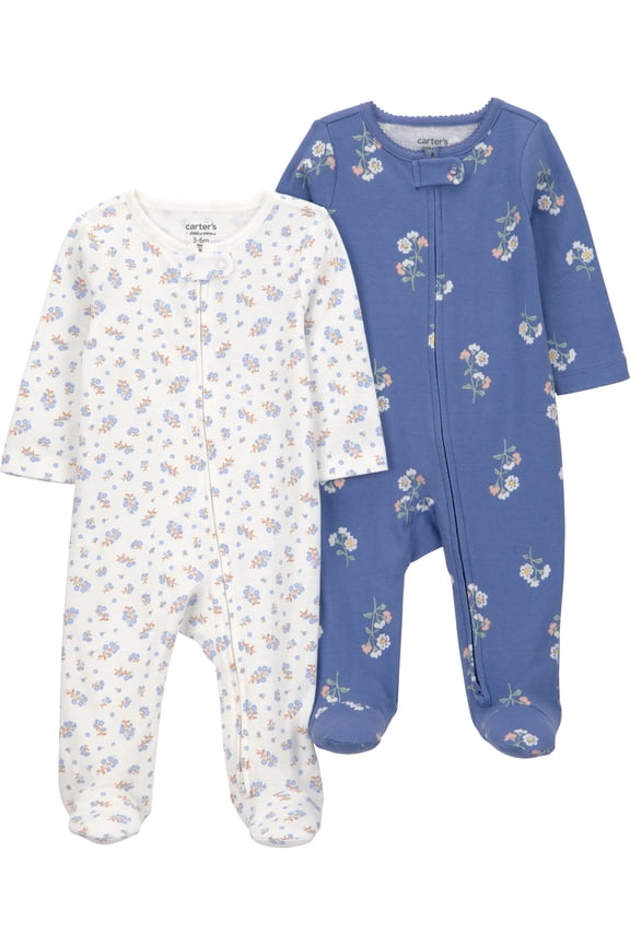 Baby Girl, Sleep 'n Play, 2-Pack, Sizes Preemie-6/9 months