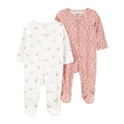 Carter's Child of Mine Baby Unisex Sleep N Play, 2-Pack, Sizes Preemie-6/9 Months