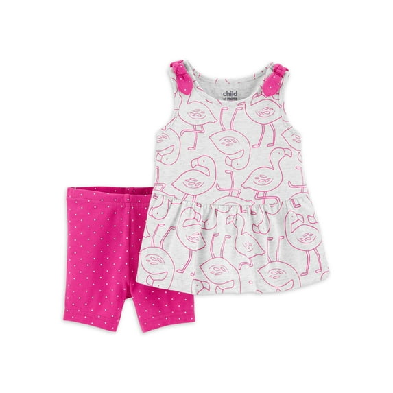 Carter's Child of Mine Baby Girl Tank Top & Shorts Outfit, 2pc Set