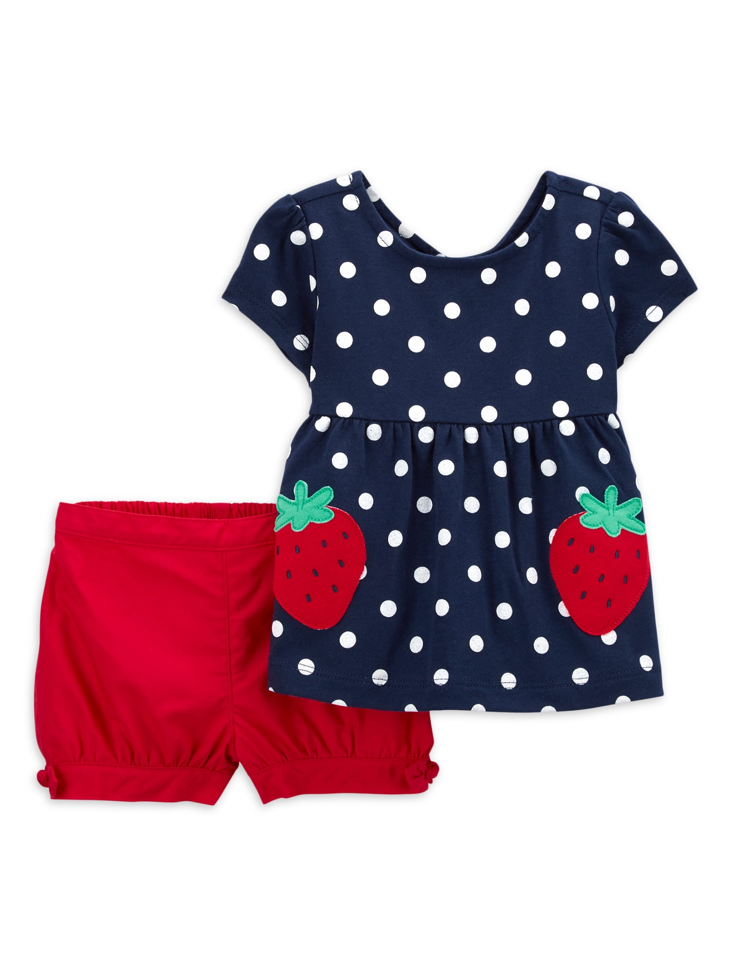 Carter's Child of Mine Baby Girl Top & Shorts, 2pc set (0/3M-24M)