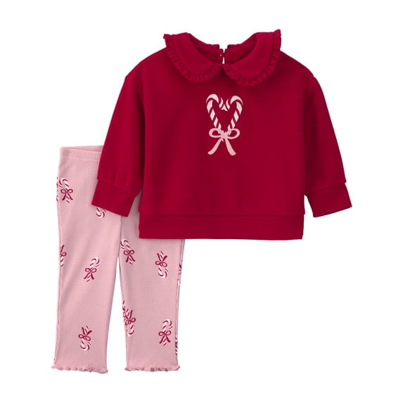 Carter's Child of Mine Baby Girl Top and Pant Outfit Set, 2-Piece, Sizes 0/3 - 24 Months